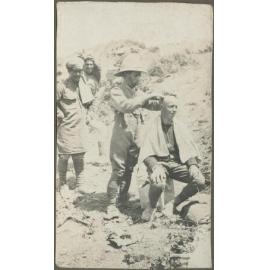 Soldier getting a haircut