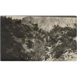 'First Church Service held at ANZAC. May 1 Sunday. At bottom of Walker's Ridge'