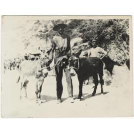 Soldier with donkeys