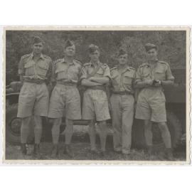 Group of five men 'J.P., C.G.L., R.S.U., C. W-M., A.W.R.'