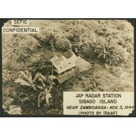 'Jap radar station Sibago Island near Zamboanga'