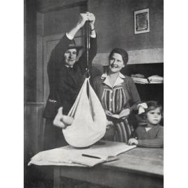 'Weighing baby'