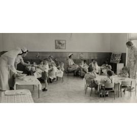 'Serving meals' at the Helen Deem Centre for Pre-School Education