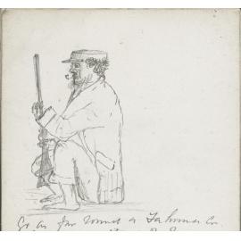 Sketch of Māori guide