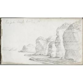 Sketch of Kaipuke Cliffs