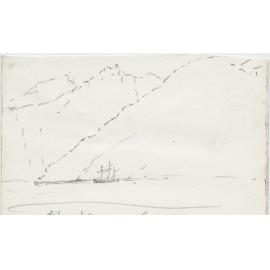 Sketch of the ship 'Clio'