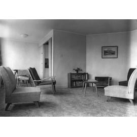 Seating area inside Studholme Hall