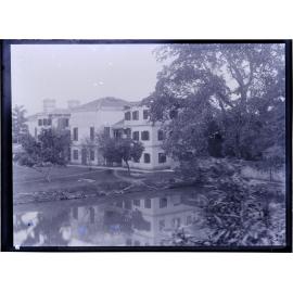 Houses near pond in Canton