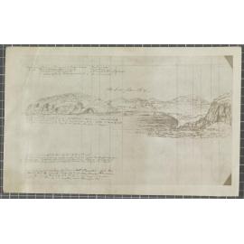 Copy of a sketch of Otākou by Bishop Selwyn