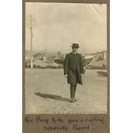 'Rev. Bush-King goes-a-visiting - sporting parson'