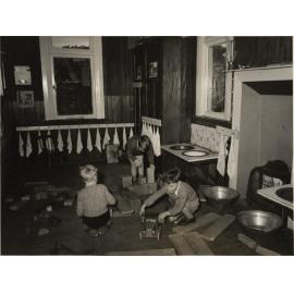 Children playing with blocks