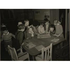 Children looking at books