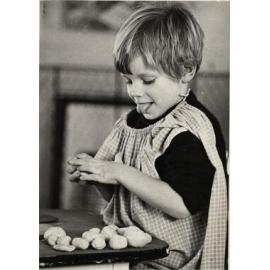 Child playing with playdough