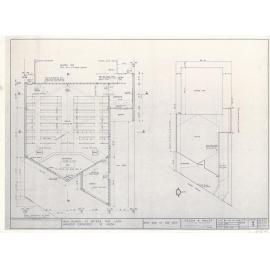 Floor plan and site plan, St Peter's the Less, Hargest Crescent, St Kilda