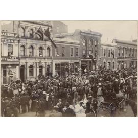 Parade of the Imperial Indian Contingent in Princes Street South, Dunedin, 2 March 1901
