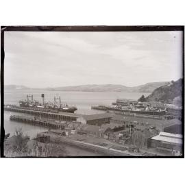 Ships and wharves at Port Chalmers