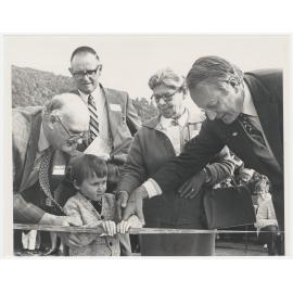 Group at opening of new Taieri Mouth bridge