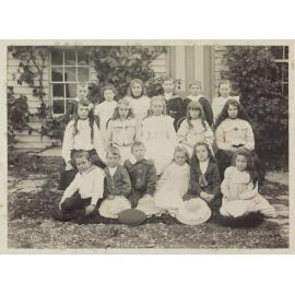 Pupils of private Queenstown school run by Jeanetta Blackie, including Greta and Agnes Blackie