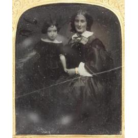 Unidentified woman and girl