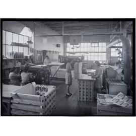 Women at work in the packaging room, Coulls Somerville Wilkie, Crawford Street, Dunedin