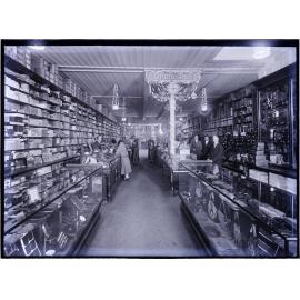 Interior of J. Wilkie and Company retail shop, Princes Street, Dunedin