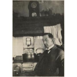 'A. [Archibald] Baxter just after marriage at brother Mark's home Middlemarch'