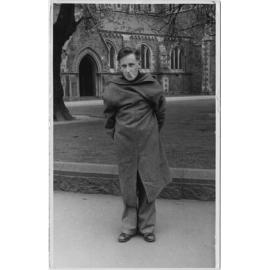 James K. Baxter at Cathedral Square, Christchurch