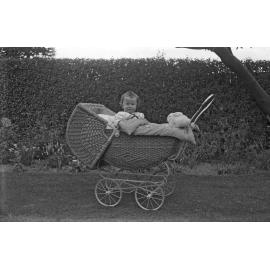 Joe McGeorge in pram