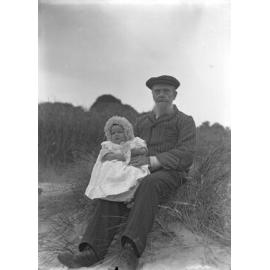 James McGeorge (Alex C. McGeorge's father) holding his granddaughter Alison