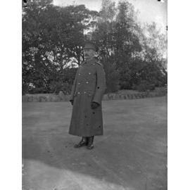 Alex McGeorge as a driver for Colonel Beauchamp during World War I