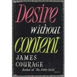 Cover of 'Desire without content' by James Courage