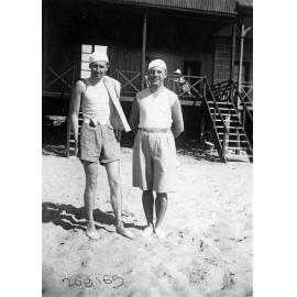 'J.F.C. on left, probably with Frank Fleet'