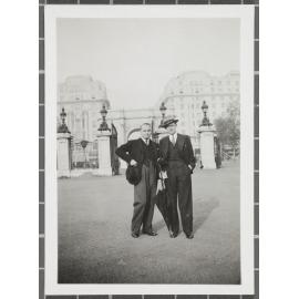 James Courage and friend [Frank Fleet] in Buenos Aires