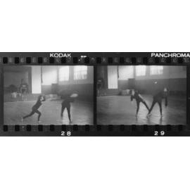 Film strip showing two images of two dancers