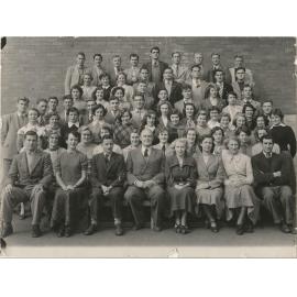 '[Philip] Smithells with staff and students from 1948 and 1949 intakes'