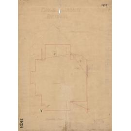 No. 668. Dunedin Public Library, plans for library, Moray Place, Dunedin, Crichton & McKay architects. Drainage plan.