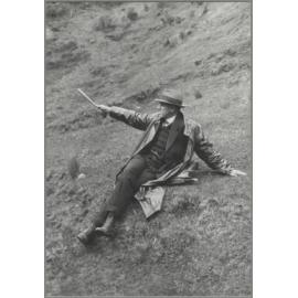 W.N. Benson engaged in field work