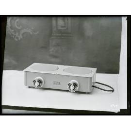 Two-ring [portable electric hotplate]