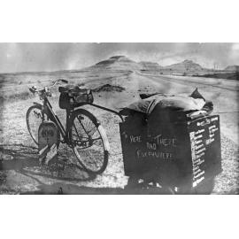 Louise Sutherland's bicycle and trailer