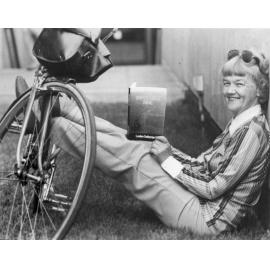 Louise Sutherland with her book 'The Impossible Ride'