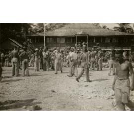 Sports crowd at NZ roadhouse