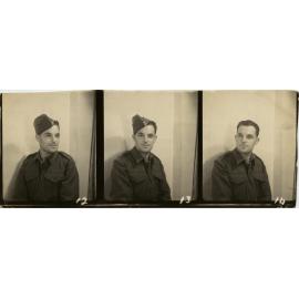 Contact sheet of three portraits