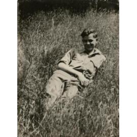Man lying on the grass