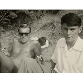Two men with cigarettes