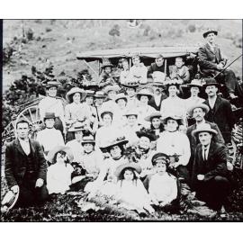 Unidentified community picnic, possibly associated with Mosgiel Presbyterian Church
