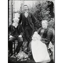 John Rowan, William Brown, Annie Brown, and baby Liston Brown