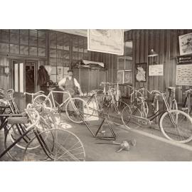 'Bicycle showroom, A. Thompson, salesman'