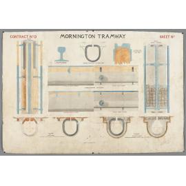 Plan of rails and tunnels. Mornington Tramway, contract no. 9.
