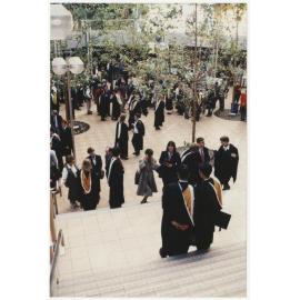 Graduation celebrations in Commerce Building