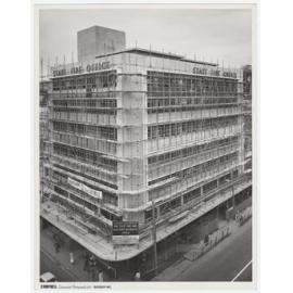 State Fire and Accident Insurance Office building, Princes and Rattray streets, Dunedin, under construction, Salmond & Burt architects
